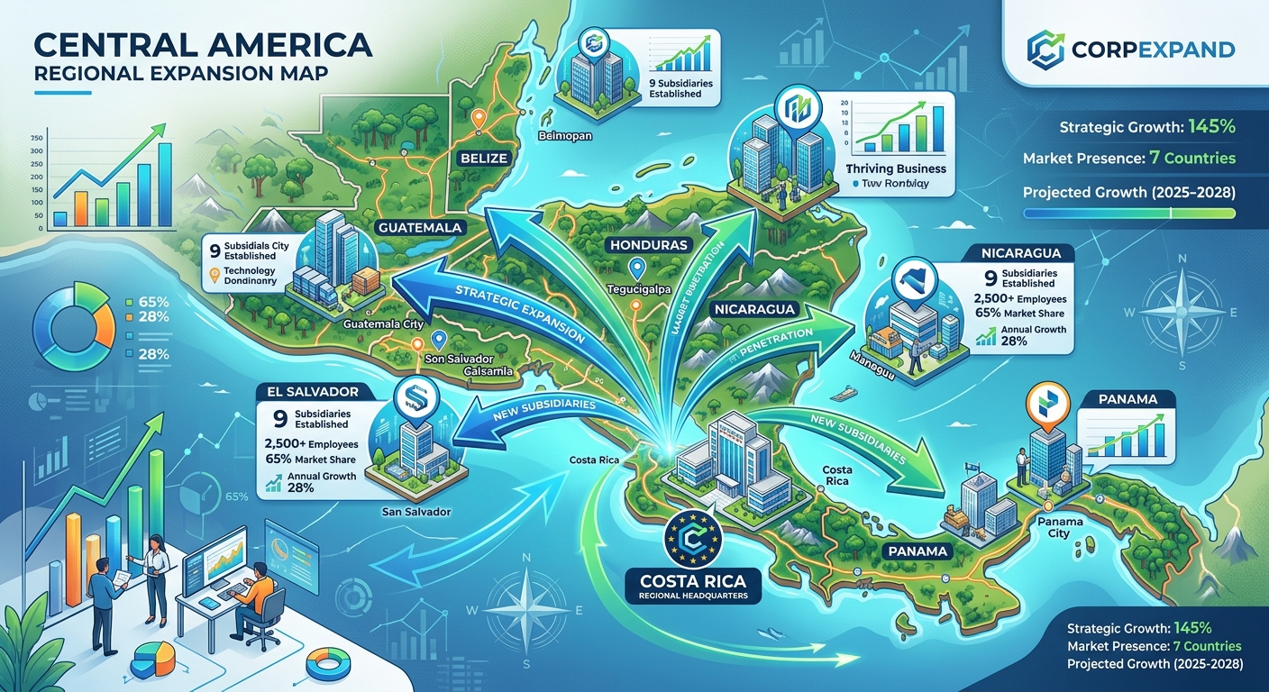 Expansión Regional desde Costa Rica: Cómo Entrar a Centroamérica con la Estrategia Correcta