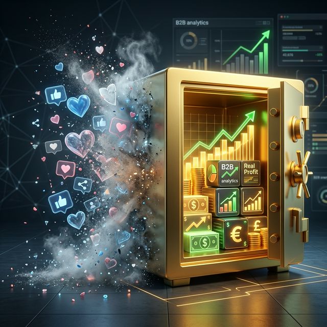 Métricas que Importan vs Métricas de Vanidad (Likes vs Caja)