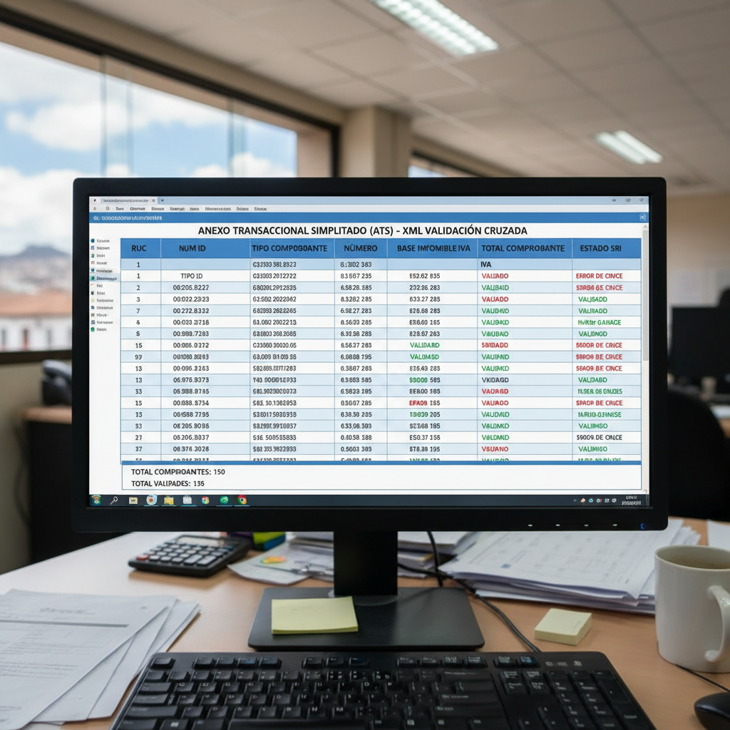 ATS en Ecuador: El Anexo Transaccional del SRI que Cruza todas sus Facturas y Cómo Evitar que le Genere Determinaciones