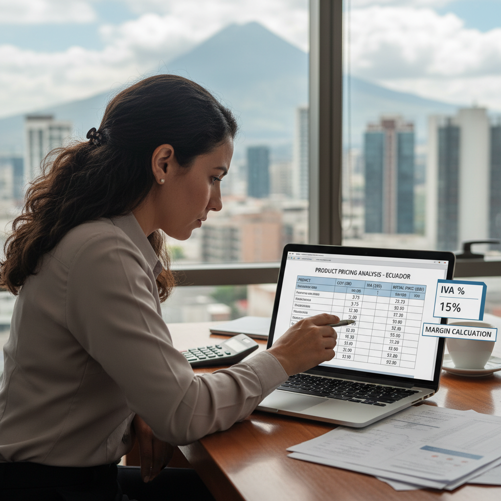 Fijar Precios en Ecuador Dolarizado: Estructura de Costos con IVA 15% y Por Qué Revisar Márgenes Trimestralmente