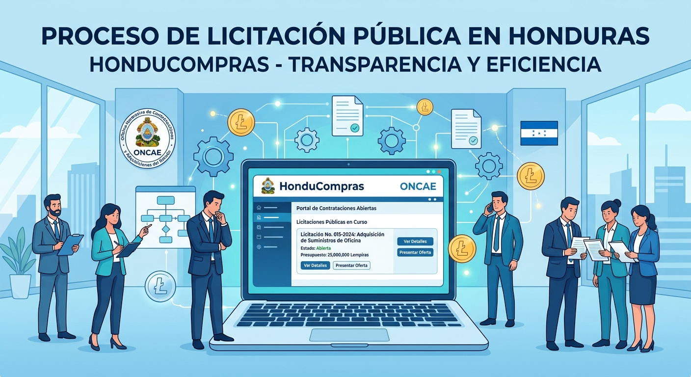 Vender al Estado Hondureño: ONCAE, HonduCompras y Cómo Registrarse como Proveedor para Ganar Contratos Públicos