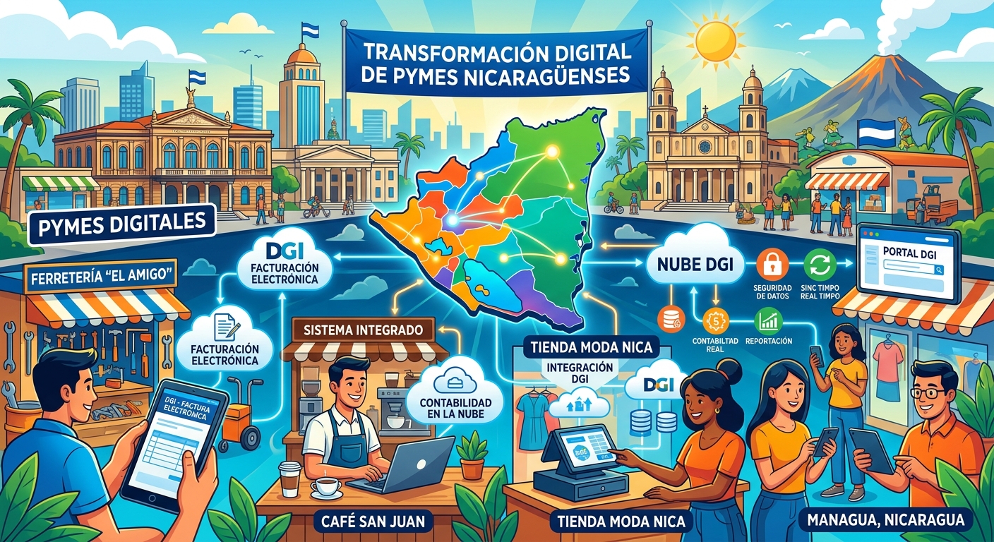 Transformación Digital de las PyMEs Nicaragüenses: La Factura DGI como Punto de Partida para Modernizar tu Negocio