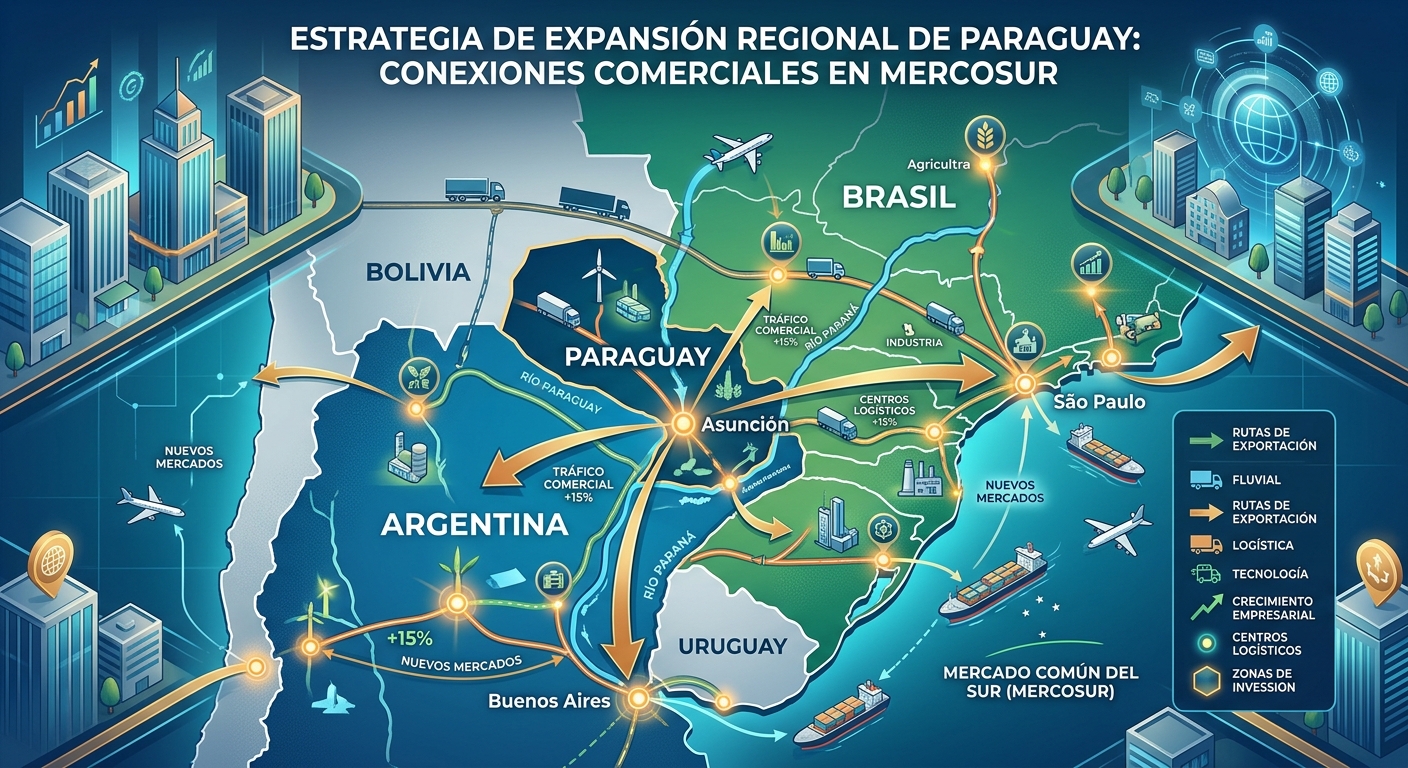 Expansión Regional desde Paraguay: Cómo Aprovechar el MERCOSUR para Entrar a Brasil y Argentina