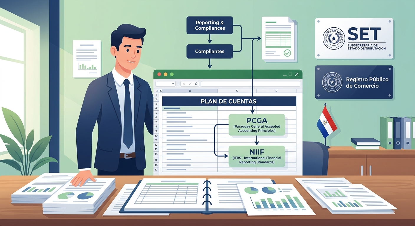 Plan de Cuentas y Contabilidad en Paraguay: PCGA, NIIF y lo que el SET Exige a las Empresas