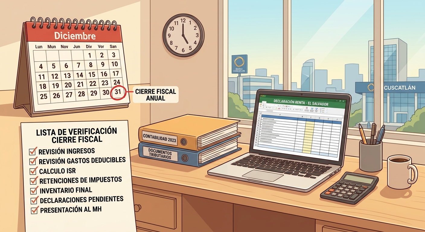 Cierre Contable y Fiscal en El Salvador al 31 de Diciembre: El Checklist para Preparar el ISR Correctamente