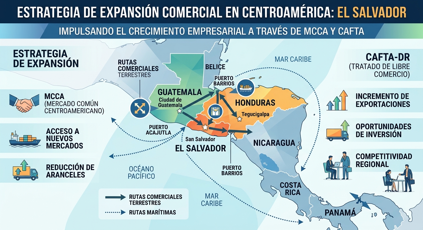 Expansión Centroamericana desde El Salvador: Cómo Entrar a Guatemala y Honduras con la Estrategia Correcta
