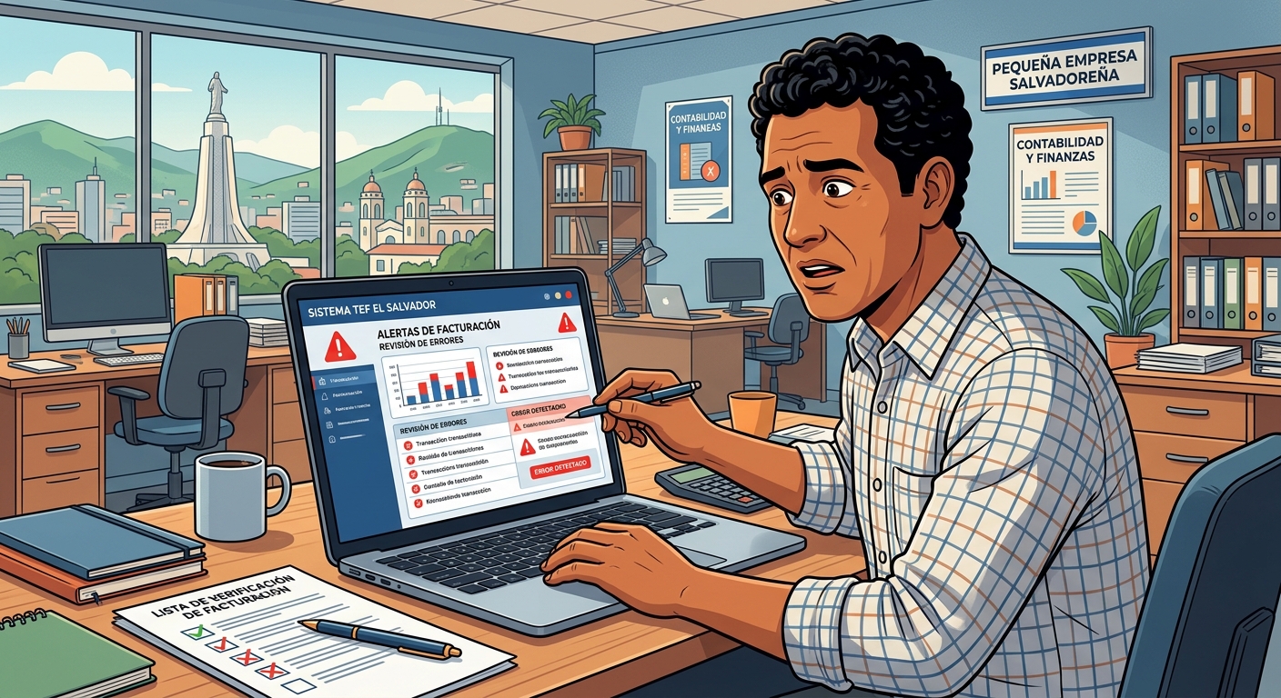 10 Errores Frecuentes en la Facturación Electrónica TEF de El Salvador y Cómo Evitarlos