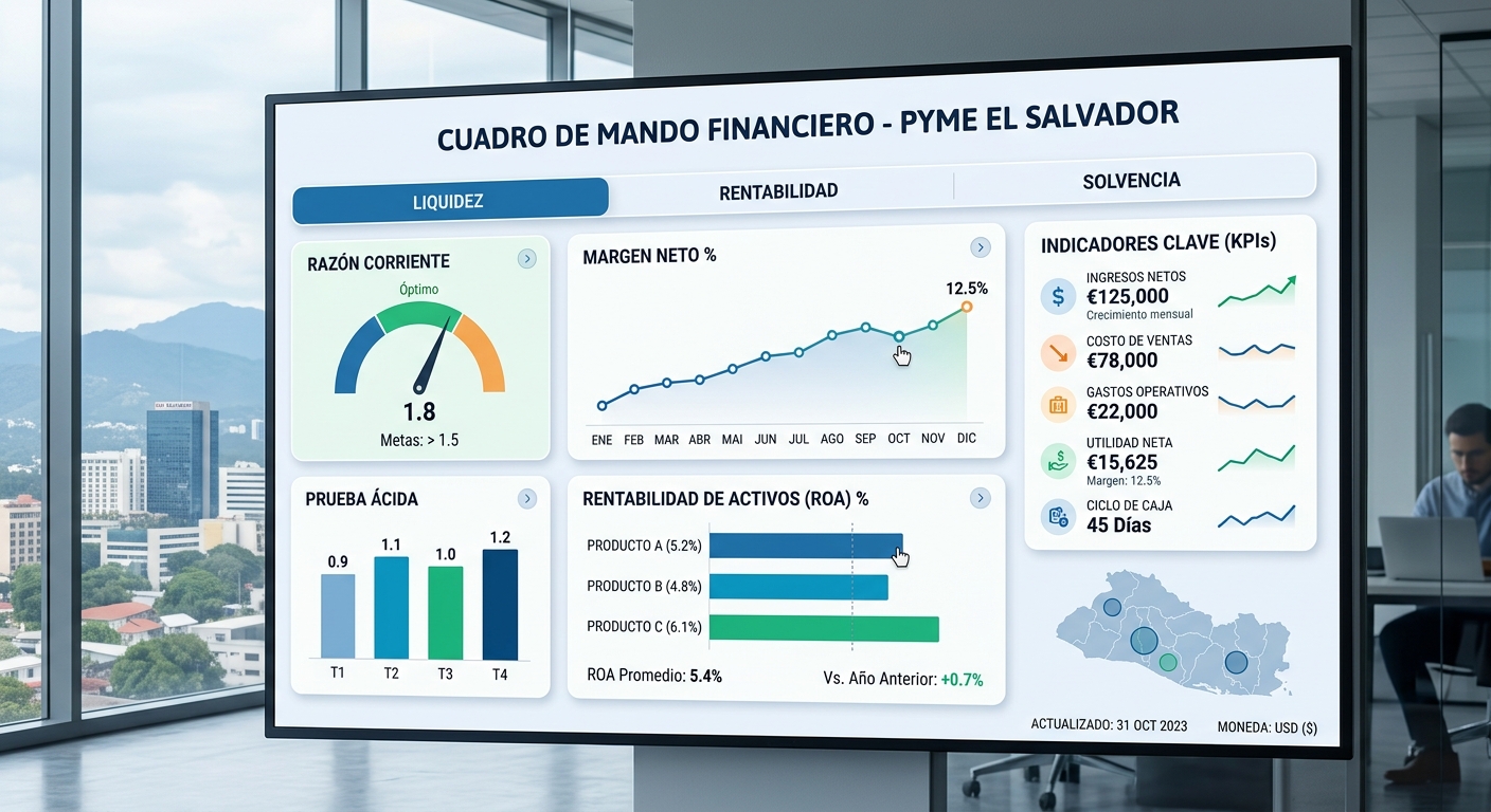 KPIs Financieros para Empresas Salvadoreñas: Los Indicadores que Separan a los Negocios que Crecen de los que no Sobreviven
