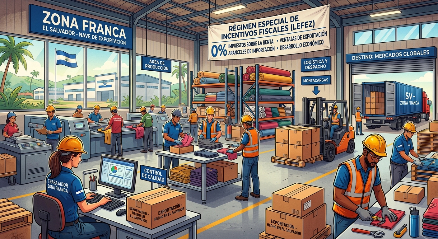 Regímenes Fiscales Especiales en El Salvador: Zonas Francas, DPA y Drawback para Empresas Exportadoras