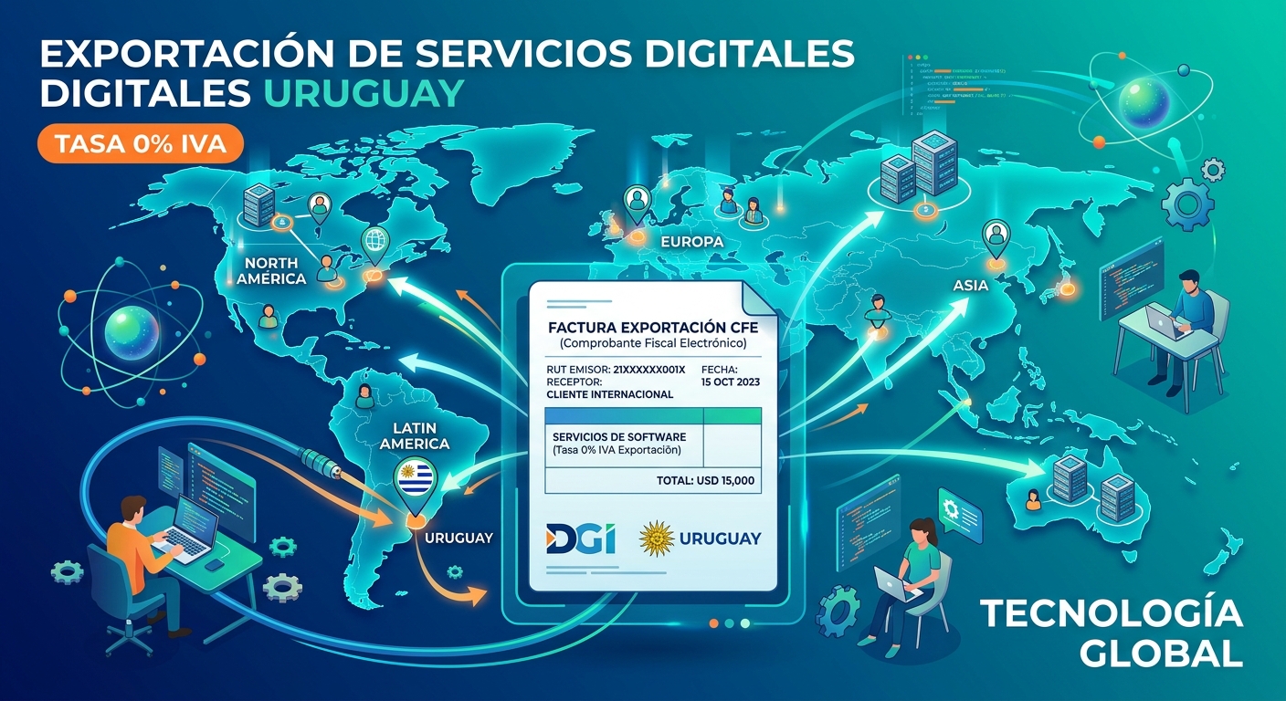 Facturación Electrónica de Exportación en Uruguay: Cómo Cobrar al Exterior con Tasa 0% de IVA