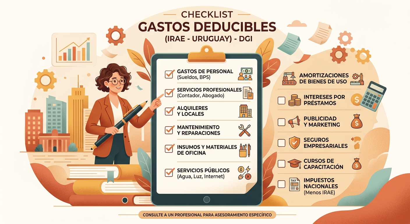 Gastos Deducibles del IRAE en Uruguay: Lo que Sí y lo que No puede Rebajarse de la Renta Fiscal