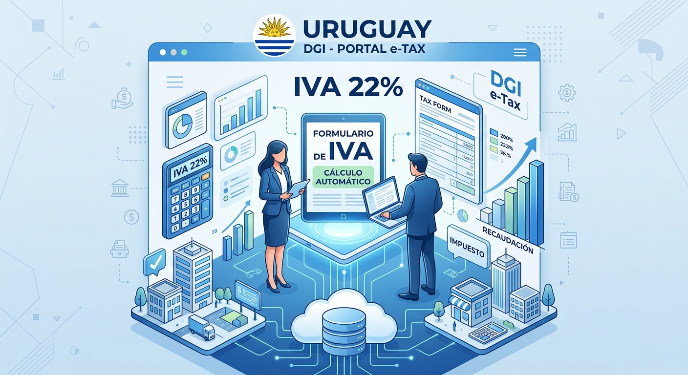 IVA en Uruguay: Guía Completa sobre la Tasa del 22%, el Crédito Fiscal y Cómo Declararlo en el Portal e-Tax de DGI